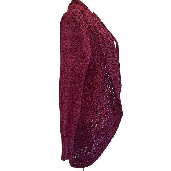 Eddie Bauer Red/Black Open Front Cardigan M - Picture 12 of 14